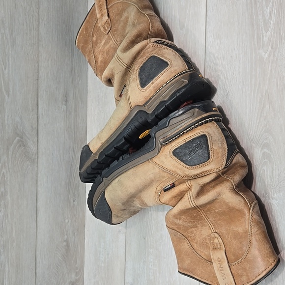 Red Wing Men's Leather Steel Toe Vibram Work Boots 4448 Shoes Sz 11D - Picture 10 of 12